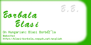 borbala blasi business card